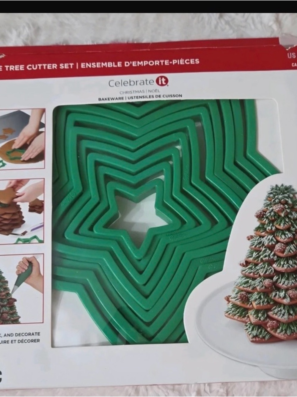 Celebrate It Green Star Tree Cookie Cutter Set